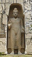 Possible reconstitution of the original appearance of the Western Buddha (Vairocana).
