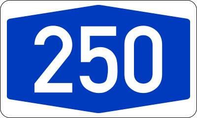 File:Bundesautobahn 250 number.svg