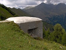 Bunker du Plan-Caval (1 932 m), massif de l’Authion.