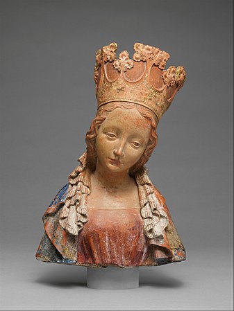 Bust of the Virgin, International Gothic