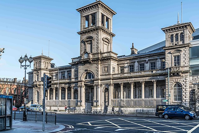 The Italianate facade of Connolly Station