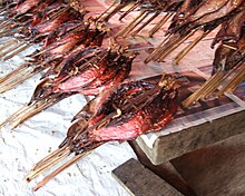 Cakalang fufu, cured and smoked skipjack tuna Cakalang fufu.JPG