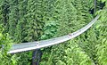 Capilano broen i North Vancouver i British Columbia, Canada