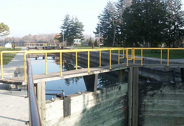 Lock One on the Trent-Severn Waterway at Trenton