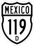 Federal Highway 119D Schild