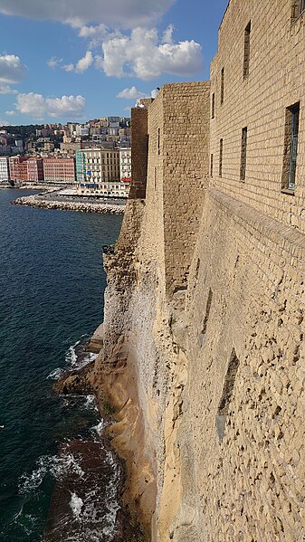 File:Castel dell'Ovo west exterior wall, September 2022.jpg