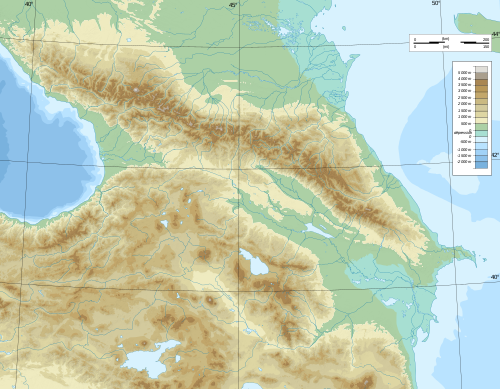 Kingdom of Georgia is located in Caucasus mountains