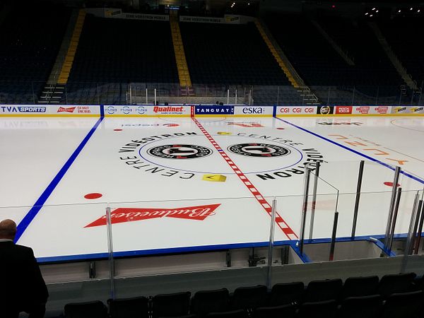 Remparts centre ice at Centre Vidéotron