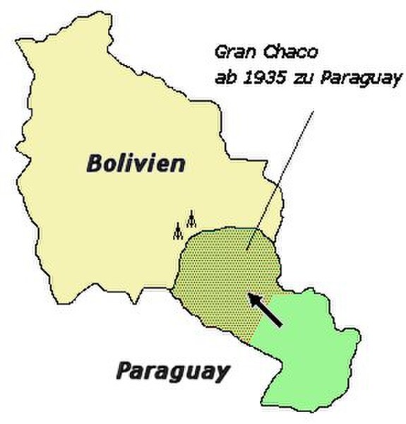 Gran Chaco was the site of the Chaco War (1932–35), in which Bolivia lost most of the disputed territory to Paraguay