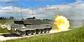 xe tăng Challenger 2 của Anh trong một bài tập bắn.