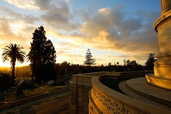 View of the cemetery from Charles Crocker's tomb