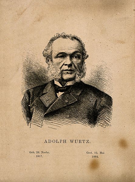 File:Charles Adolphe Wurtz. Etching by J. Egez. Wellcome V0006393.jpg