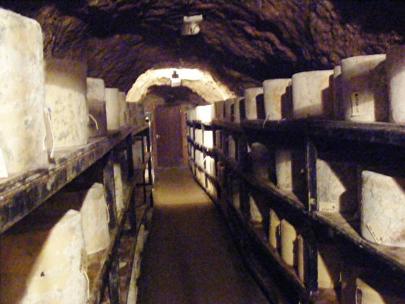 File:Cheeses stored at Wookey Hole Caves.JPG