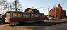 Tramway Tcheliabinsk 71-605 numéro 1286 arrière droit.jpg