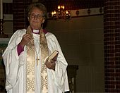 Christina Odenberg, Bishop 1997-2007, was the first woman to be bishop in Lund as well as within the church of Sweden. Christina-Odenberg.jpg