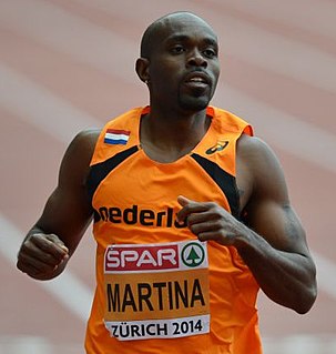 Churandy Martina Sprint athlete from the Netherlands Antilles