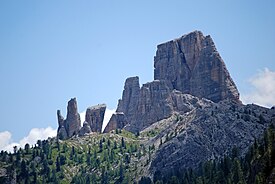 Cinque Torri from Passo Falzarego.JPG