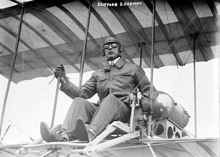 Clifford B. Harmon. Seated in airplane (ggb2004008193).jpg