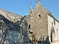 Clohars-Fouesnant : l'église paroissiale Saint-Hilaire, vue extérieure partielle