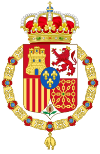 Wappen von Spanien (c.1883-1931) Goldenes Vlies Variant.svg