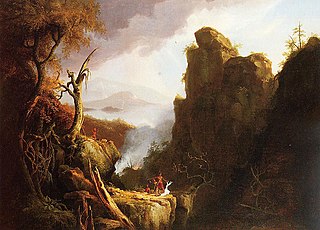 <i>The Last of the Mohicans: The Death of Cora</i> Painting by Thomas Cole