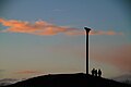 The Gibbet, seen at sunset