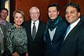 Congresswoman Pelosi stands with Ambassador Jim Hormel, Michael Nguyen, and Kaushik Roy, Executive Director of the Shanti Project (8281363949).jpg