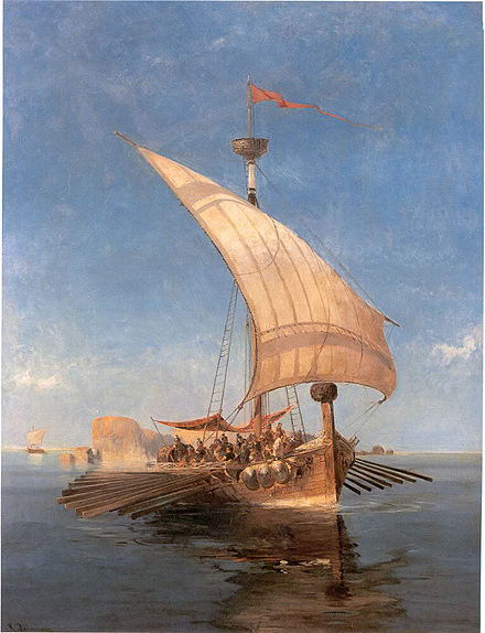 The Argonautica, the myth thought to pertain to the bold nautical expeditions of this period.