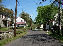 Coventryville, Pennsylvania looking east on Old Ridge Road at Coventryville Road Coventryville PA.jpg