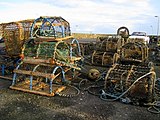 Commercial creels used to catch lobsters