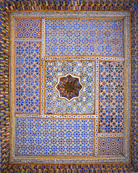 Tile mosaic in the mosque of Khoja Ahrar