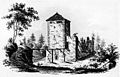 Waldmannsburg: Rekonstruktion des Zustandes im 17. Jh. von L. Schulthess (1836)
