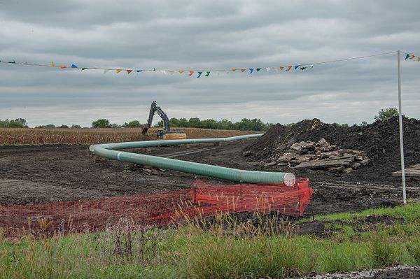 Dakota Access Pipeline being built in central Iowa