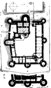 Plan du château actuel.