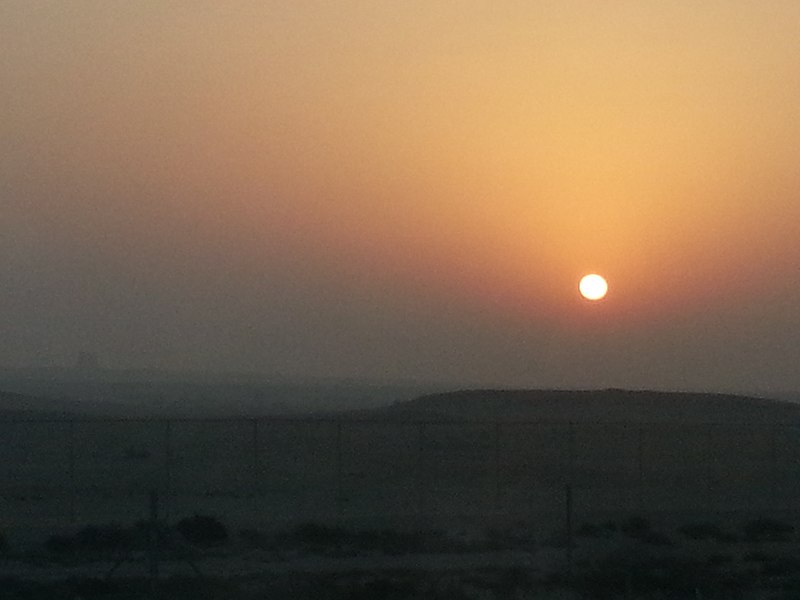 File:Desert sun , over the sand dunes far away- lusail Shooting range - panoramio.jpg