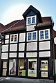 2-storey half-timbered house attached to the eaves