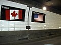Detroit-Windsor Tunnel flags