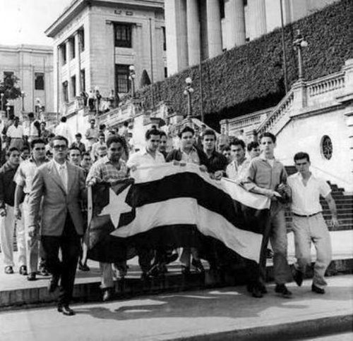 Student protests in Havana, 1956