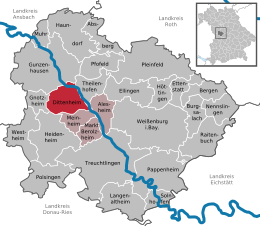 Dittenheim - Localizazion