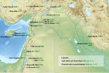 Carte du Moyen Orient avec localisation de divers lieux.