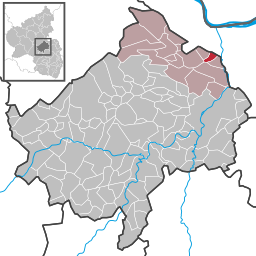 Läget för Dorsheim i Landkreis Bad Kreuznach