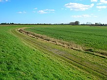 A medieval ditch and bank, constructed for flood defence in West Sussex Drainage Ditch near Ford - geograph.org.uk - 733817.jpg