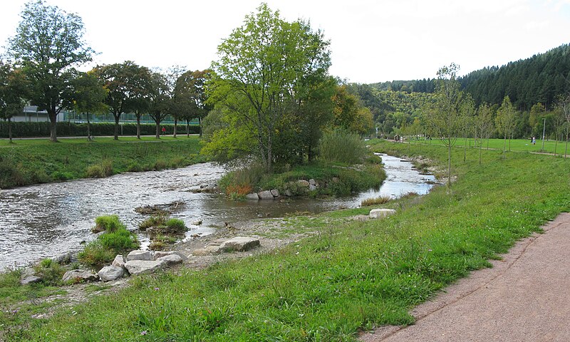 File:Dreisam in Freiburg unterhalb der Jugendherberge 4.jpg