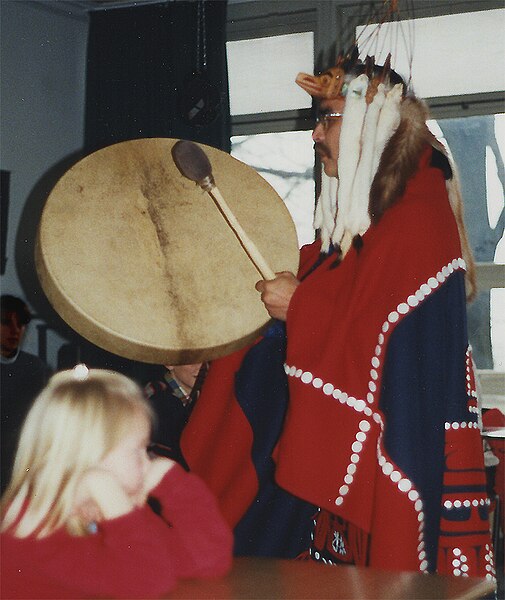 Tsimshian drumming in 1999