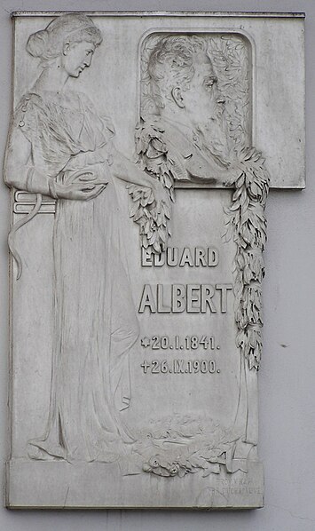 File:Eduard Albert plaque family house.jpg