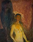 Autorretrato no inferno. 1903. 82 × 66 cm. Munch Museum, Oslo