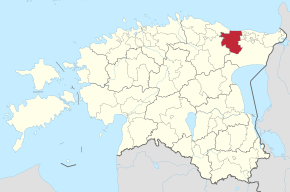 Kart over Lüganuse kommune