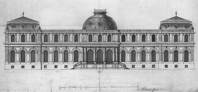 Палац Поппельдорф для міста Бонн, проєкт фасаду