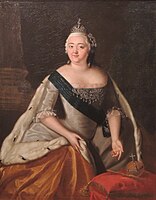 Elisabeth of Russia by anonymous (Caravaque type, 1740-50s, GIM)