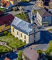 * Nomination Aerial view of the hospital church of St Elisabeth in Scheßlitz --Ermell 04:11, 15 May 2024 (UTC) * Promotion This seems to have a blue tint (see the white house in the upper left corner). --Plozessor 04:24, 15 May 2024 (UTC)  Support Good quality. --Marnanel 15:58, 15 May 2024 (UTC)